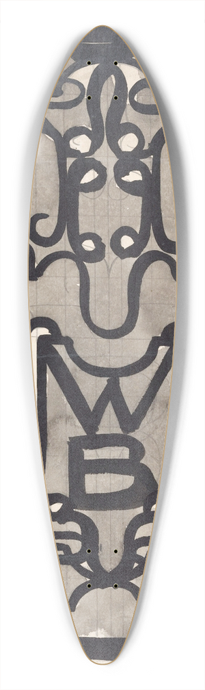 Carel Adolph Lion Cachet - Ontwerp van een vignet () voor de Wereldbibliotheek 39.3 inch art pintail longboard deck