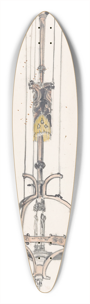 Carel Adolph Lion Cachet - Ontwerp voor een bascule lamp 39.3 inch art pintail longboard deck