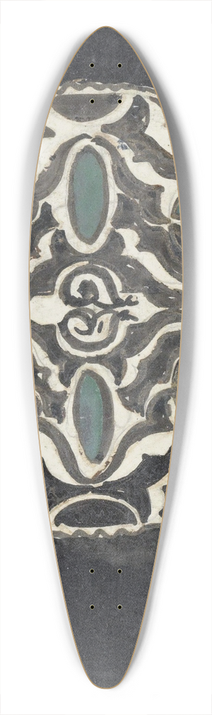 Carel Adolph Lion Cachet - Ontwerp voor een broche 39.3 inch art pintail longboard deck
