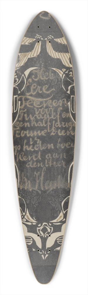 Carel Adolph Lion Cachet - Ontwerp voor een oorkonde ter gelegenheid van twaalf en een half jaar trouwe dienst bij de Lijm- en Gelatinefabriek 39.3 inch art pintail longboard deck
