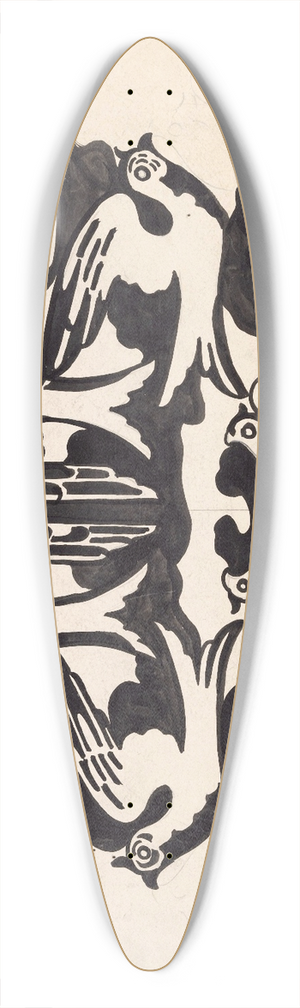 Carel Adolph Lion Cachet - Ontwerp voor wandtapijt met tien duiven 39.3 inch art pintail longboard deck