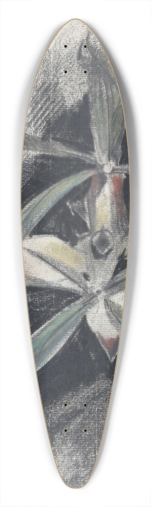 Carel Adolph Lion Cachet - Twee orchideen 39.3 inch art pintail longboard deck