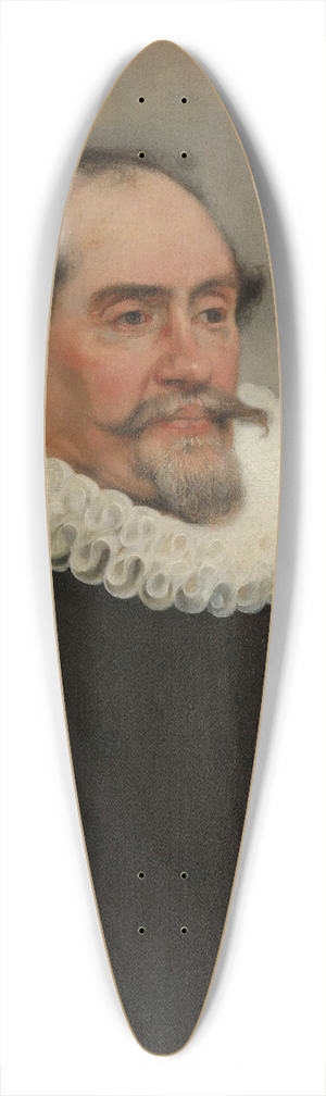 Carel Fabritius - Portrait of Abraham de Potter, Amsterdam Silk Merchant 39.3 inch art pintail longboard deck
