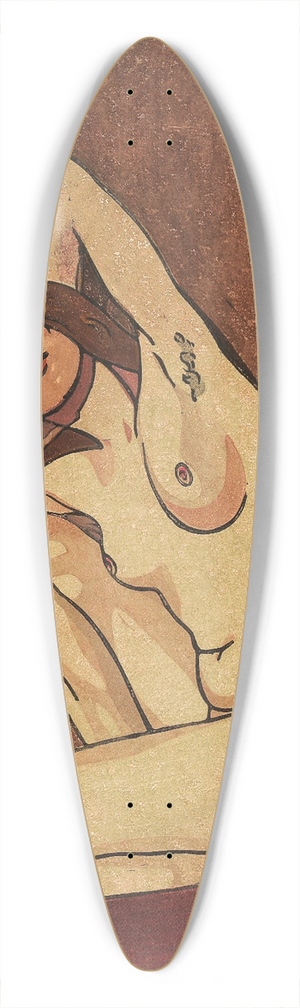 Carl Anton Reichel - Weibliche Aktstudie 39.3 inch art pintail longboard deck
