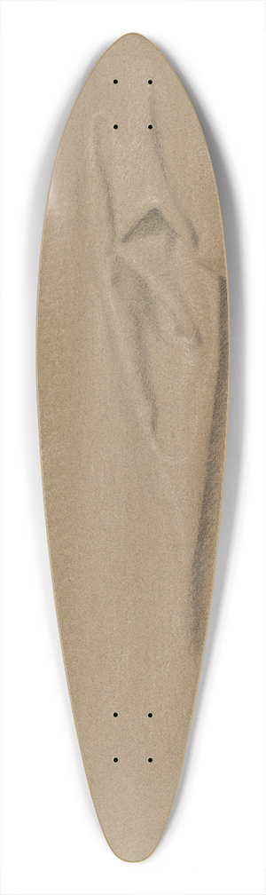 Carl Barth - Figure wearing a coat 39.3 inch art pintail longboard deck