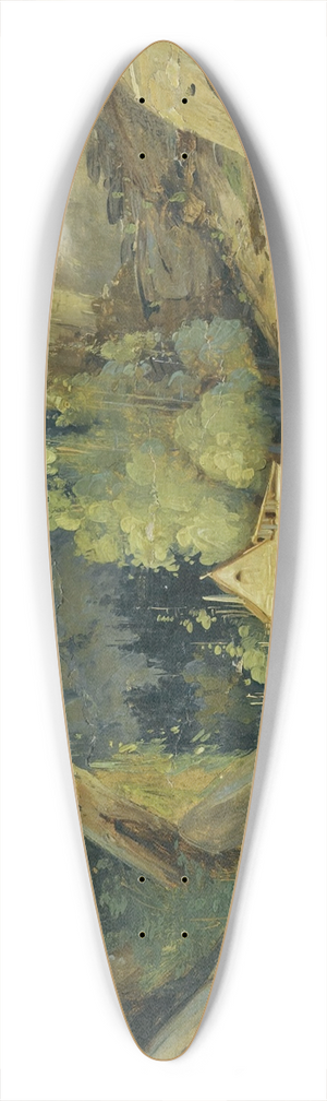 Carl Blechen - Mill In A Valley 39.3 inch art pintail longboard deck