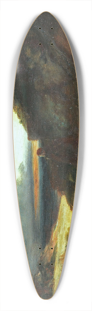 Carl Blechen - Mnch auf der Terrasse 39.3 inch art pintail longboard deck
