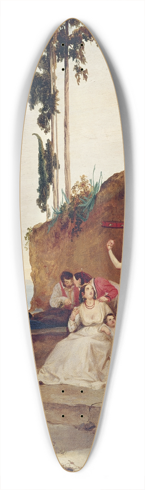 Carl Blechen - Tarantella 39.3 inch art pintail longboard deck