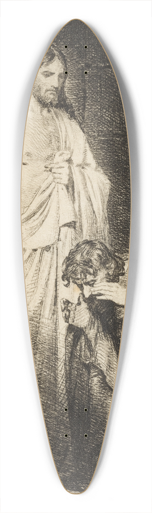 Carl Bloch - Christ and the doubting Thomas 39.3 inch art pintail longboard deck