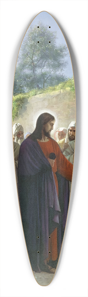 Carl Bloch - Christ Healing the Blind Man 39.3 inch art pintail longboard deck Carl Bloch - Christ Healing the Blind Man 39.3 inch art pintail longboard deck