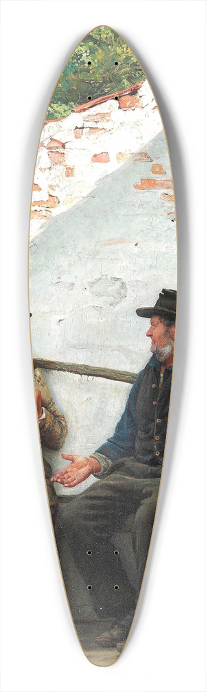 Carl Bloch - En Samtale mellem to Fiskere 39.3 inch art pintail longboard deck