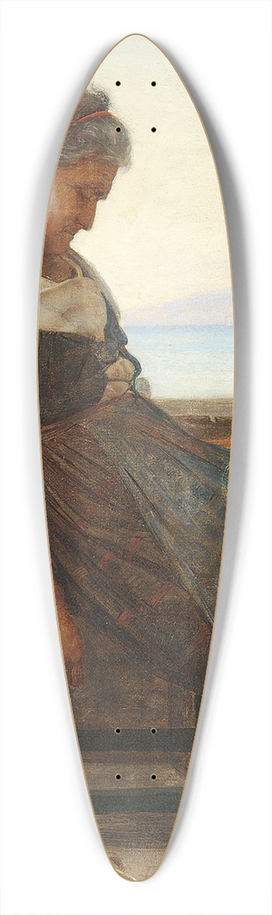 Carl Bloch - Italiensk morlille tager sig et hvil 39.3 inch art pintail longboard deck