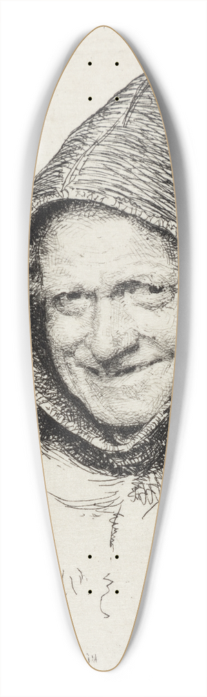 Carl Bloch - Leende munk 39.3 inch art pintail longboard deck
