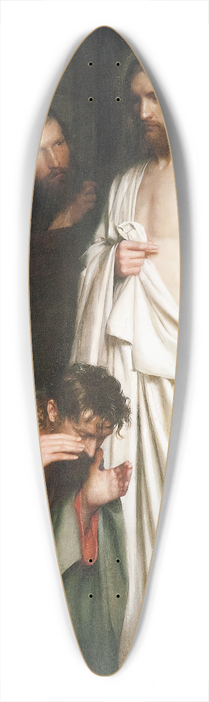Carl Bloch - The Doubting Thomas 39.3 inch art pintail longboard deck