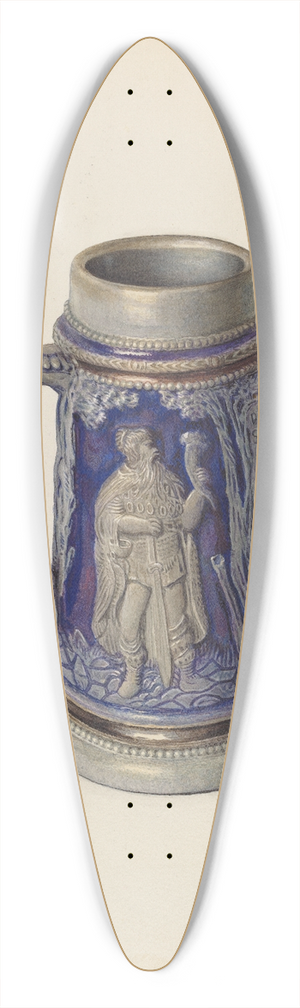 Carl Buergerniss - Beer Mug 39.3 inch art pintail longboard deck