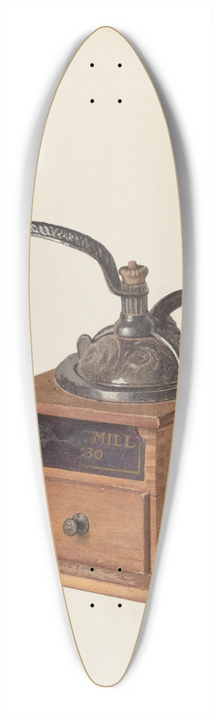 Carl Buergerniss - Coffee Mill 39.3 inch art pintail longboard deck
