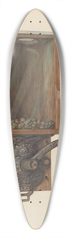 Carl Buergerniss - Coffee Mill 39.3 inch art pintail longboard deck