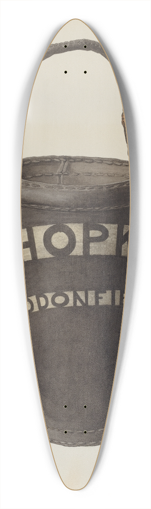 Carl Buergerniss - Fire Bucket 39.3 inch art pintail longboard deck