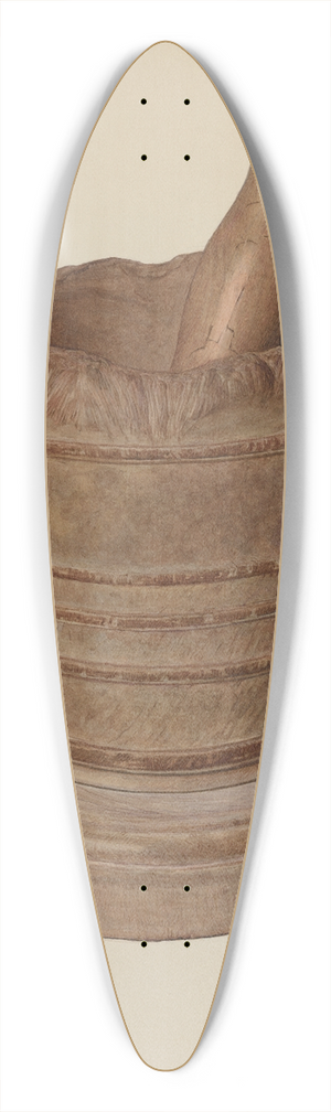 Carl Buergerniss - Mortar and Pestle 39.3 inch art pintail longboard deck