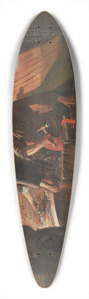 Carl Carlsen - Fra en smedje 39.3 inch art pintail longboard deck