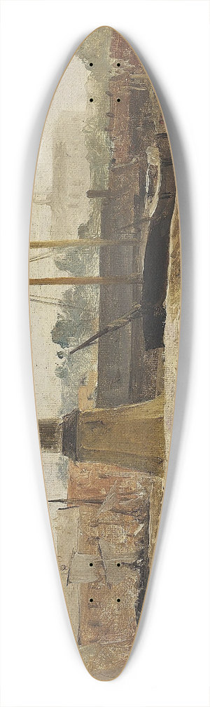 Carl Frederik Srensen - Malm Havn, grvejr 39.3 inch art pintail longboard deck