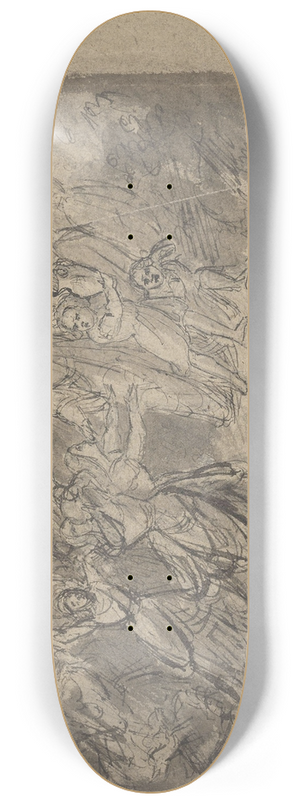 Adolph Tidemand - Figurkomposisjon 8.25 inch art skate deck