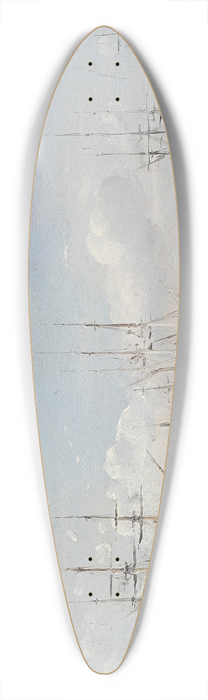 Carl Frederik Srensen - Svenske orlogsskibe ud for Gteborg 39.3 inch art pintail longboard deck