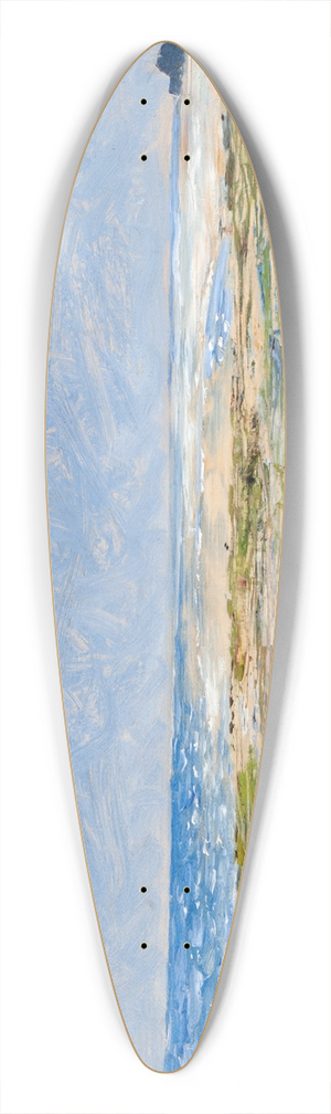 Carl Fredrik Hill - Coast Scene, Luc-sur-Mer 39.3 inch art pintail longboard deck