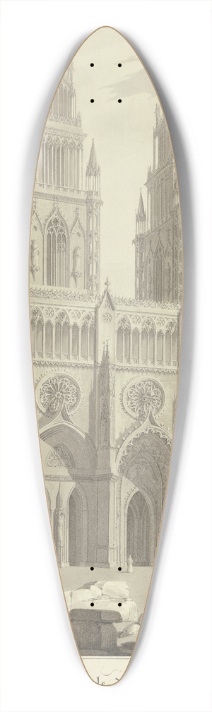 Carl Friedrich Heinrich Werner - Die Kathedrale Sainte-Croix dOrlans 39.3 inch art pintail longboard deck