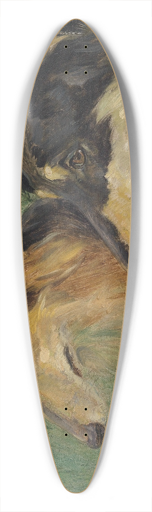 Carl Friedrich Kapstein - Portrait zweier Borzoj-Hunde 39.3 inch art pintail longboard deck