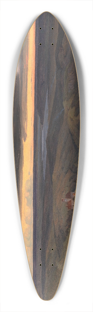 Carl Friedrich Lessing - Eifellandschaft 39.3 inch art pintail longboard deck