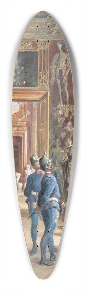 Carl Goebel the younger - Eingang in die I. Rstkammer 39.3 inch art pintail longboard deck