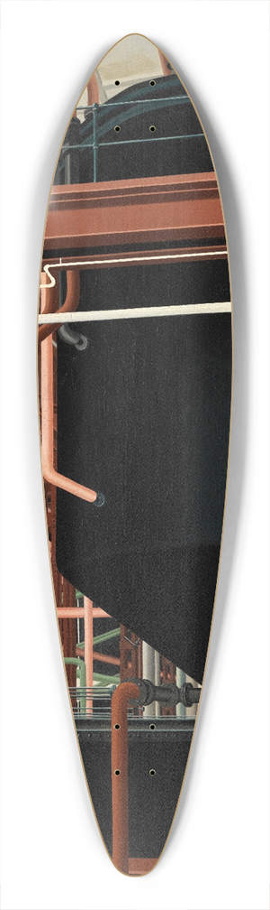 Carl Grossberg - lraffinerie 39.3 inch art pintail longboard deck