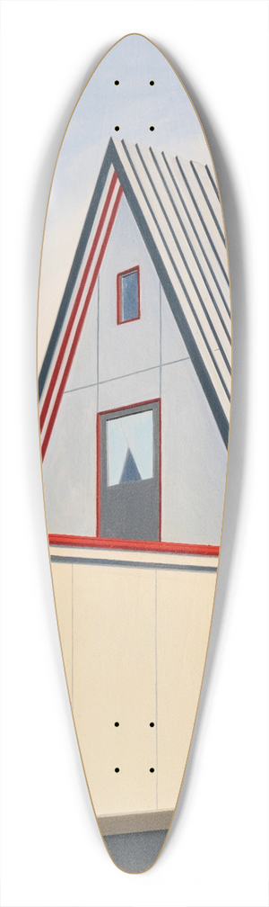 Carl Grossberg - Untitled 39.3 inch art pintail longboard deck