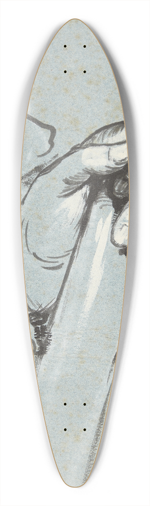 Carl Gustaf Pilo - Studie af en hnd 39.3 inch art pintail longboard deck