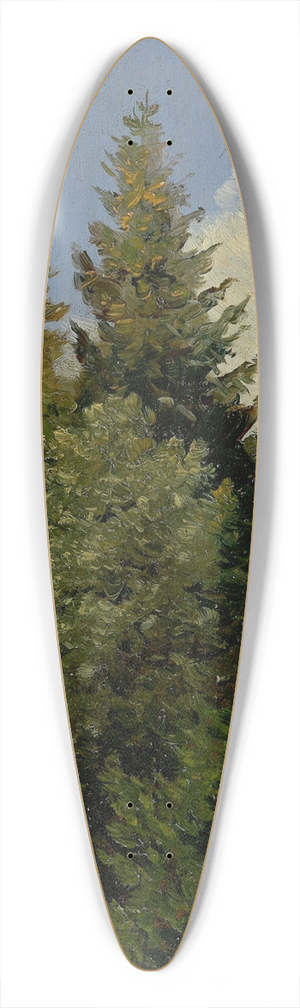 Carl Gustav Carus - Firs 39.3 inch art pintail longboard deck