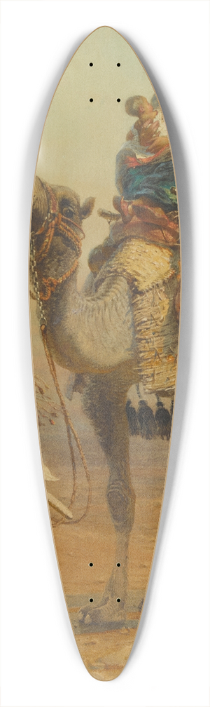 Carl Haag - A family of wandering Arabs 39.3 inch art pintail longboard deck