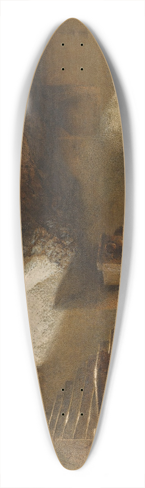 Carl Haag - The cave beneath the Holy rock, Jerusalem 39.3 inch art pintail longboard deck
