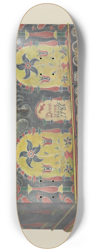 Betty Jean Davis - Pennsylvania German Chest 8.25 inch art skate deck