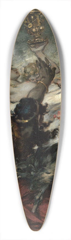 Carl Hoff - Parodie auf Ferdinand Kellers Gemlde Der Trkenlouis 39.3 inch art pintail longboard deck