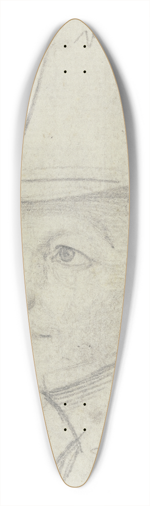 Carl Hoff - Portrait of Osten. 39.3 inch art pintail longboard deck