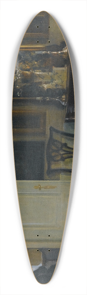 Carl Holse - Interior 39.3 inch art pintail longboard deck