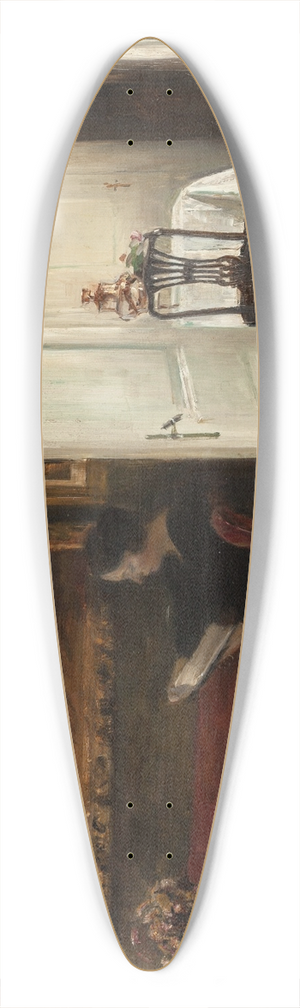 Carl Holse - Reading on a Quiet Afternoon 39.3 inch art pintail longboard deck