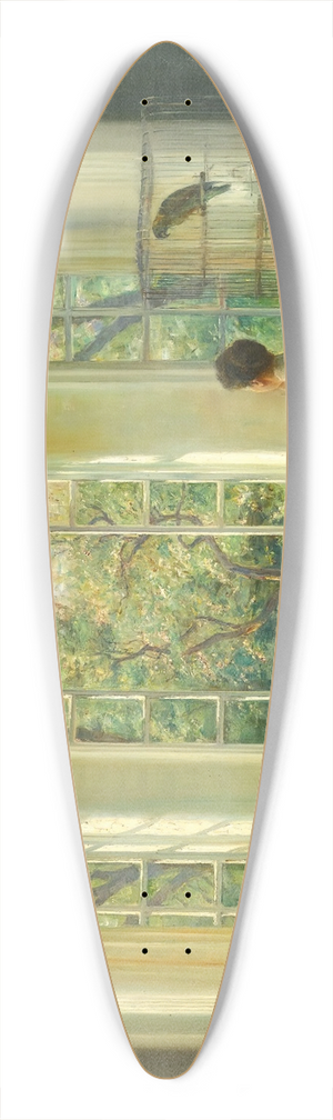 Carl Holse - Reflections 39.3 inch art pintail longboard deck