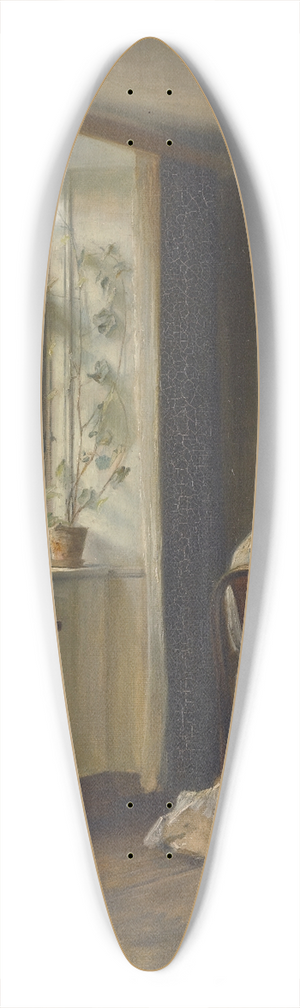 Carl Holse - Seamstress Sewing In An Interior 39.3 inch art pintail longboard deck