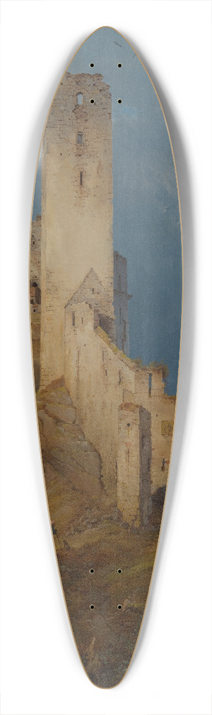 Carl Julius von Leypold - Burgruine 39.3 inch art pintail longboard deck
