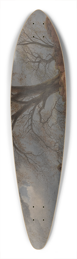Carl Julius von Leypold - Wanderer in the Storm 39.3 inch art pintail longboard deck