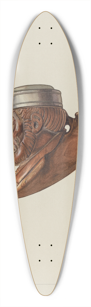 Carl Keksi - Pipe Head  Lincoln 39.3 inch art pintail longboard deck