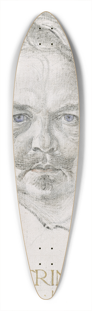Carl Larsson - he Author August Strindberg 39.3 inch art pintail longboard deck