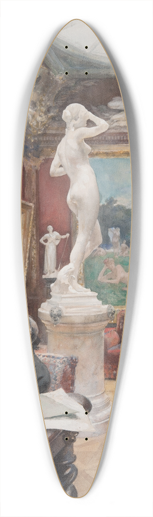 Carl Larsson - Interior of the Frstenberg Gallery 39.3 inch art pintail longboard deck